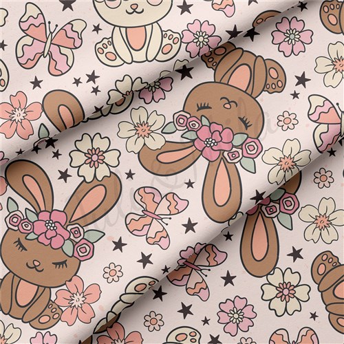 Easter Double Brushed Polyester Fabric Jersey Stretchy Soft Polyester Stretch Fabric