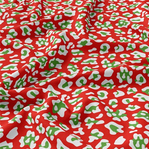 Christmas Double Brushed Polyester Fabric Jersey Stretchy Soft Polyester Stretch Fabric