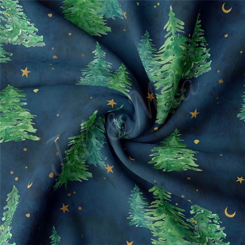 Christmas Double Brushed Polyester Fabric Jersey Stretchy Soft Polyester Stretch Fabric