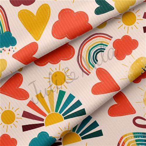 Rib Knit Fabric, Rainbow9 & Get a Free $89.99 Embroidery Bundle