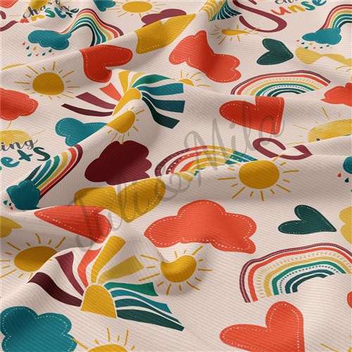 Rib Knit Fabric, Rainbow9 & Get a Free $89.99 Embroidery Bundle