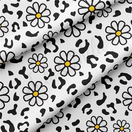 Floral Rib Knit Fabric, RBK1572 & Get a Free $89.99 Embroidery Bundle