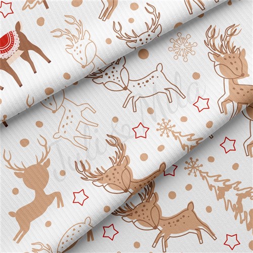 Christmas Rib Knit Fabric, RBK2165 & Get a Free $89.99 Embroidery Bundle