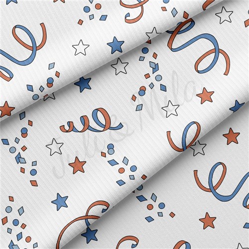 4th of July Patriotic Rib Knit Fabric, RBK2160 & Get a Free $89.99 Embroidery Bundle