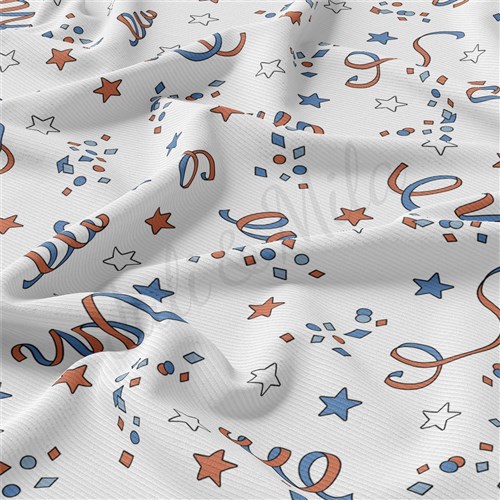 4th of July Patriotic Rib Knit Fabric, RBK2160 & Get a Free $89.99 Embroidery Bundle