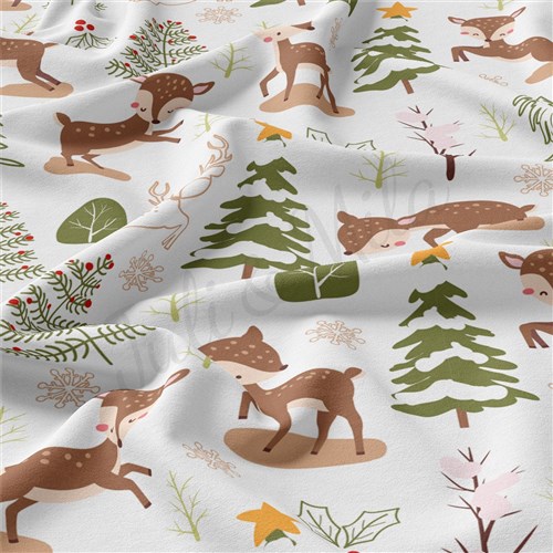 Christmas Double Brushed Polyester Fabric Jersey Stretchy Soft Polyester Stretch Fabric