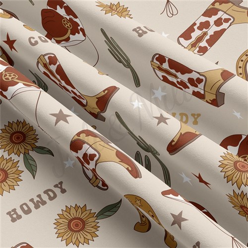 Boho Western Double Brushed Polyester Fabric Jersey Stretchy Soft Polyester Stretch Fabric