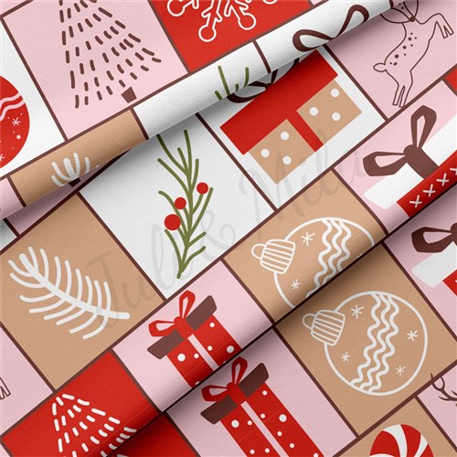 Christmas Double Brushed Polyester Fabric Jersey Stretchy Soft Polyester Stretch Fabric