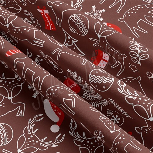 Christmas Double Brushed Polyester Fabric Jersey Stretchy Soft Polyester Stretch Fabric