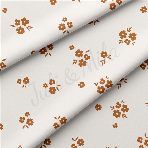 Floral Double Brushed Polyester Fabric Jersey Stretchy Soft Polyester Stretch Fabric