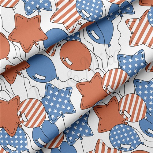 4th of July Patriotic Double Brushed Polyester Fabric Jersey Stretchy Soft Polyester Stretch Fabric