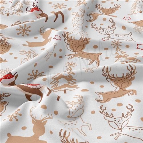 Christmas Double Brushed Polyester Fabric Jersey Stretchy Soft Polyester Stretch Fabric