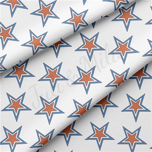 4th of July Patriotic Double Brushed Polyester Fabric Jersey Stretchy Soft Polyester Stretch Fabric