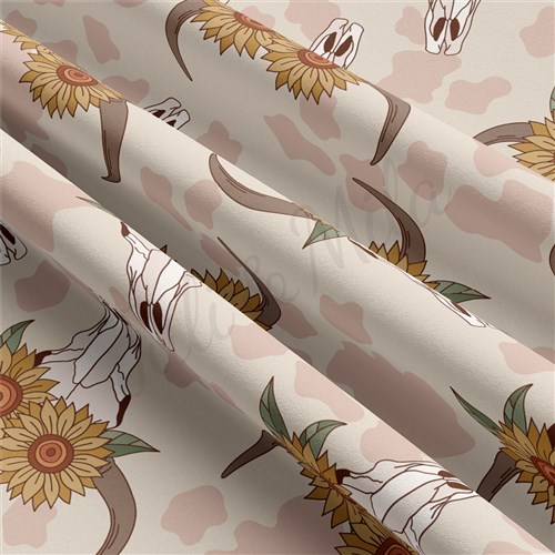 Boho Western Double Brushed Polyester Fabric Jersey Stretchy Soft Polyester Stretch Fabric