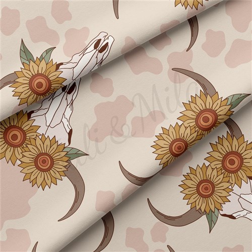 Boho Western Double Brushed Polyester Fabric Jersey Stretchy Soft Polyester Stretch Fabric