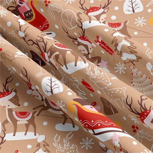 Christmas Double Brushed Polyester Fabric Jersey Stretchy Soft Polyester Stretch Fabric