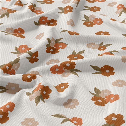 Floral Rib Knit Fabric, RBK2200 & Get a Free $89.99 Embroidery Bundle