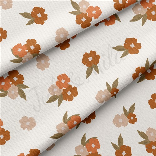 Floral Rib Knit Fabric, RBK2200 & Get a Free $89.99 Embroidery Bundle
