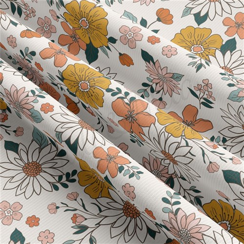 Floral Rib Knit Fabric, RBK2195 & Get a Free $89.99 Embroidery Bundle