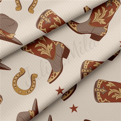 Boho Western Rib Knit Fabric, RBK2175 & Get a Free $89.99 Embroidery Bundle