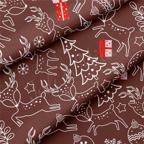 Christmas Rib Knit Fabric, RBK2164 & Get a Free $89.99 Embroidery Bundle
