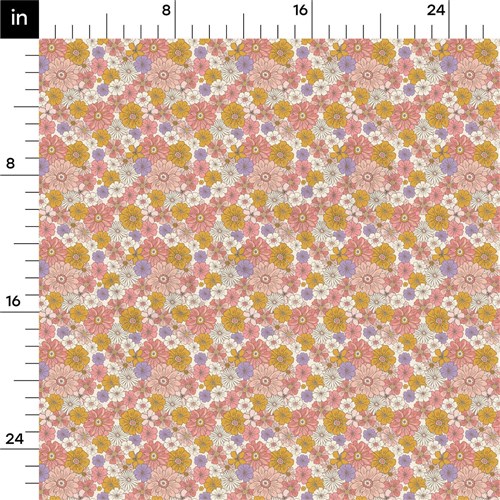Floral Rib Knit Fabric, RBK2196 & Get a Free $89.99 Embroidery Bundle