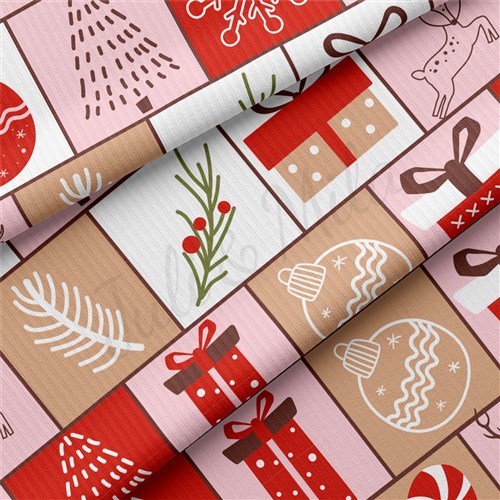 Christmas Rib Knit Fabric, RBK2168 & Get a Free $89.99 Embroidery Bundle