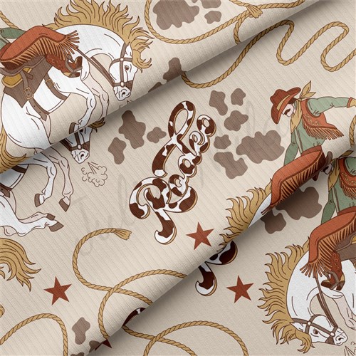 Boho Western Rib Knit Fabric, RBK2197 & Get a Free $89.99 Embroidery Bundle