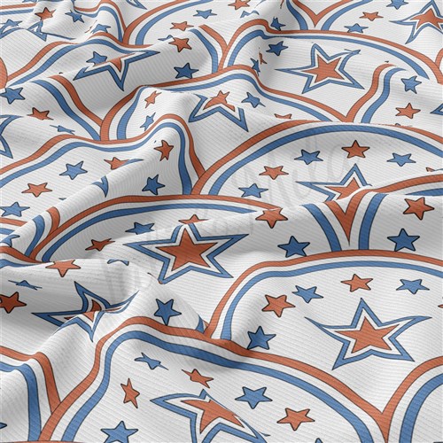 4th of July Patriotic Rib Knit Fabric, RBK2191 & Get a Free $89.99 Embroidery Bundle