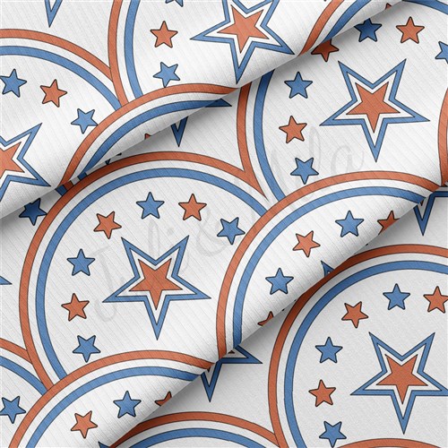 4th of July Patriotic Rib Knit Fabric, RBK2191 & Get a Free $89.99 Embroidery Bundle