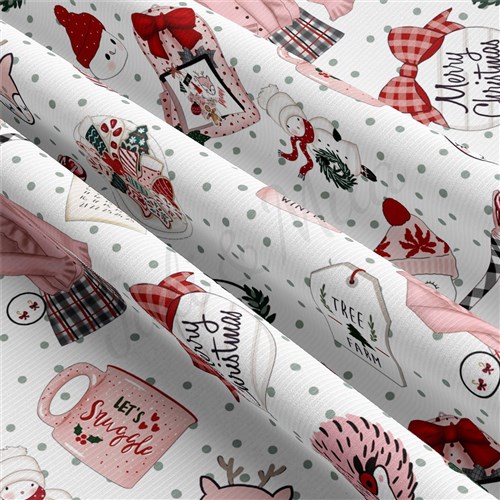 Christmas Rib Knit Fabric, RBK2184 & Get a Free $89.99 Embroidery Bundle