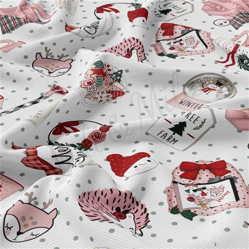 Christmas Rib Knit Fabric, RBK2184 & Get a Free $89.99 Embroidery Bundle
