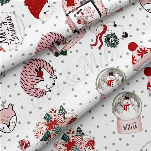 Christmas Rib Knit Fabric, RBK2184 & Get a Free $89.99 Embroidery Bundle