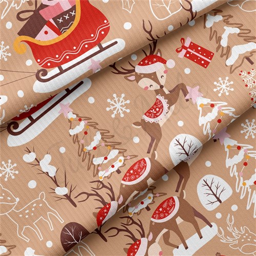 Christmas Rib Knit Fabric, RBK2166 & Get a Free $89.99 Embroidery Bundle