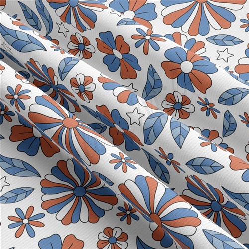 4th of July Patriotic Rib Knit Fabric, RBK2188 & Get a Free $89.99 Embroidery Bundle
