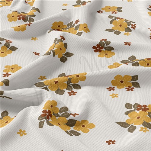 Floral Rib Knit Fabric, RBK2179 & Get a Free $89.99 Embroidery Bundle