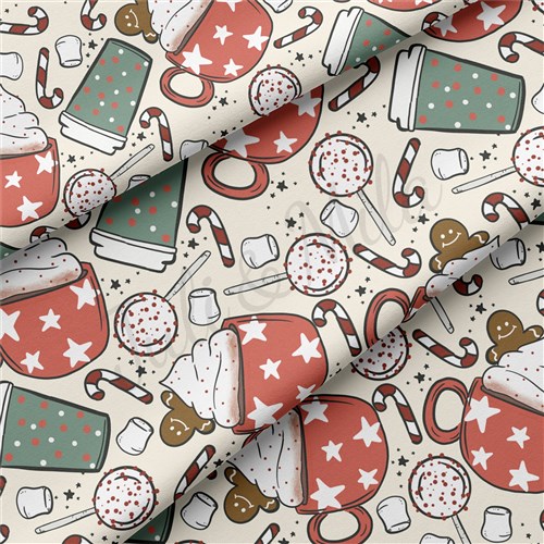 Christmas Double Brushed Polyester Fabric Jersey Stretchy Soft Polyester Stretch Fabric