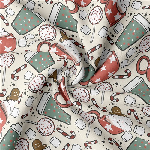 Christmas Double Brushed Polyester Fabric Jersey Stretchy Soft Polyester Stretch Fabric