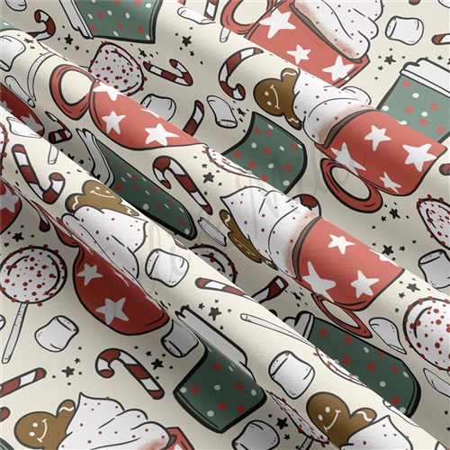 Christmas Double Brushed Polyester Fabric Jersey Stretchy Soft Polyester Stretch Fabric