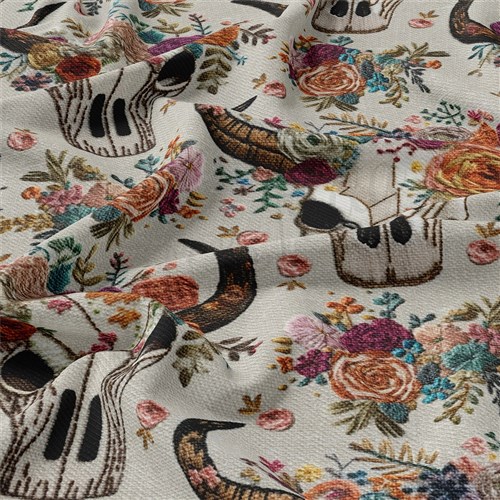 Floral Embroidery Rib Knit Fabric, RBK1790 & Get a Free $89.99 Embroidery Bundle
