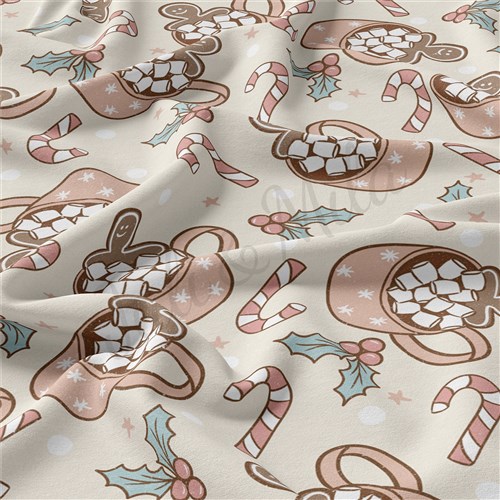 Christmas Double Brushed Polyester Fabric Jersey Stretchy Soft Polyester Stretch Fabric