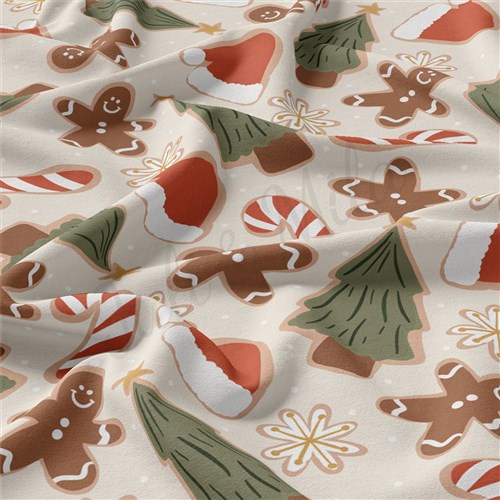 Christmas Double Brushed Polyester Fabric Jersey Stretchy Soft Polyester Stretch Fabric