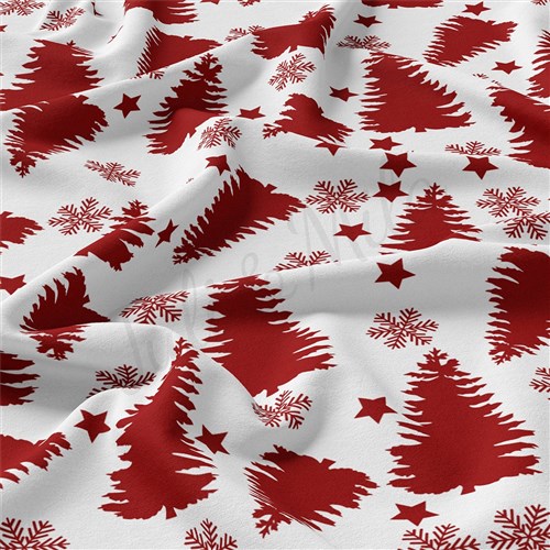 Christmas Double Brushed Polyester Fabric Jersey Stretchy Soft Polyester Stretch Fabric