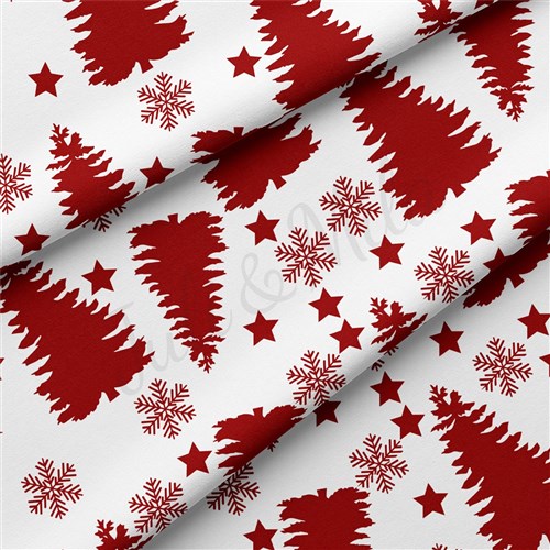 Christmas Double Brushed Polyester Fabric Jersey Stretchy Soft Polyester Stretch Fabric