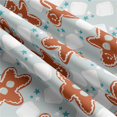 Christmas Double Brushed Polyester Fabric Jersey Stretchy Soft Polyester Stretch Fabric