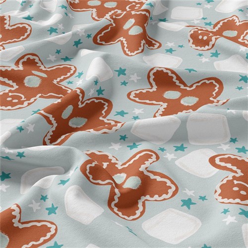 Christmas Double Brushed Polyester Fabric Jersey Stretchy Soft Polyester Stretch Fabric