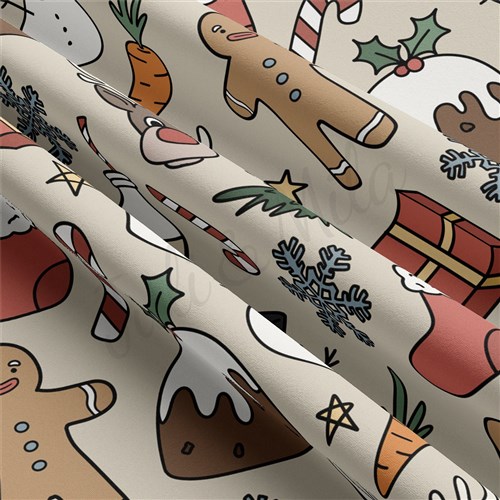 Christmas Double Brushed Polyester Fabric Jersey Stretchy Soft Polyester Stretch Fabric