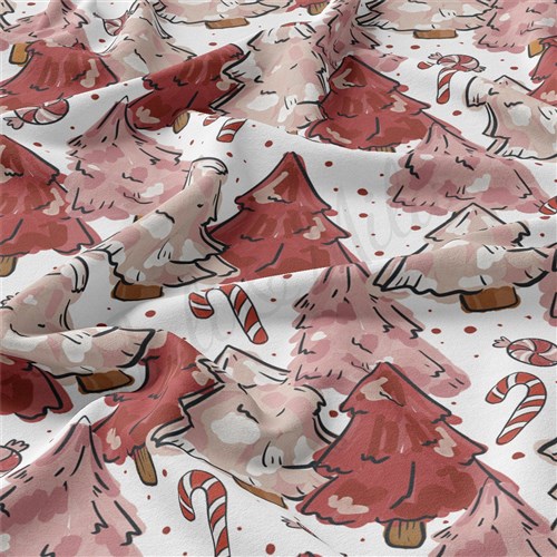 Christmas Christmas Double Brushed Polyester Fabric Jersey Stretchy Soft Polyester Stretch Fabric