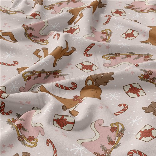 Christmas Christmas Double Brushed Polyester Fabric Jersey Stretchy Soft Polyester Stretch Fabric