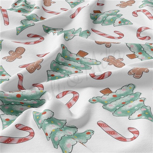 Christmas Christmas Double Brushed Polyester Fabric Jersey Stretchy Soft Polyester Stretch Fabric
